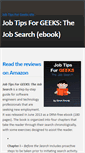 Mobile Screenshot of jobtipsforgeeksbook.com